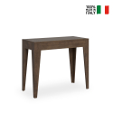 Consolle allungabile legno tavolo sala da pranzo 90x42-302cm Isotta Noix Vendita