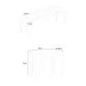 Consolle allungabile legno tavolo sala da pranzo 90x42-302cm Isotta Noix Catalogo