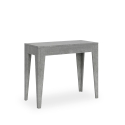 Consolle allungabile 90x42-302cm tavolo sala da pranzo grigio Isotta Concrete Offerta