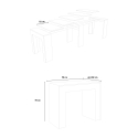 Consolle tavolo allungabile legno noce 90x42-302cm sala da pranzo Mia Noix Catalogo