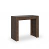 Consolle tavolo allungabile legno noce 90x42-302cm sala da pranzo Mia Noix Offerta