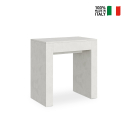 Consolle allungabile 78x47-299cm tavolo sala da pranzo legno bianco Allin Vendita