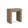 Consolle ingresso allungabile tavolo da pranzo 78x47-299cm legno Allin Oak Offerta
