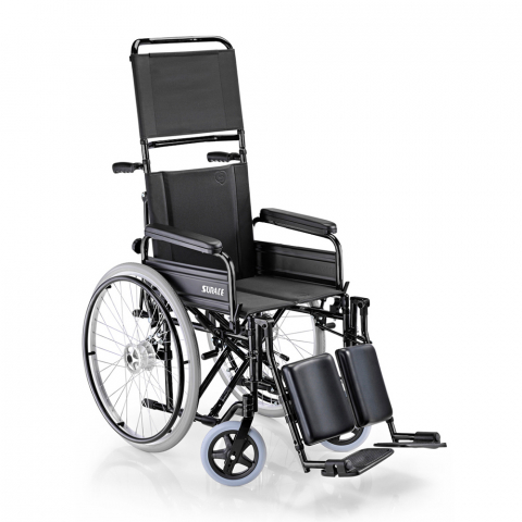 Rollstuhl für ältere Menschen mit Mobilitätseinschränkungen mit Beinstütze und Rückenlehne 600 Surace