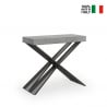 Consolle design allungabile 90x40-300cm tavolo moderno Diago Concrete Vendita