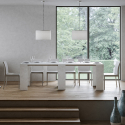 Consolle allungabile 78x47-299cm tavolo sala da pranzo legno bianco Allin Catalogo