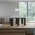 Consolle tavolo da pranzo allungabile 78x47-299cm antracite Allin Report Sconti