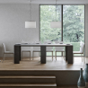 Consolle tavolo da pranzo allungabile 78x47-299cm antracite Allin Report Catalogo