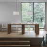 Consolle ingresso allungabile tavolo da pranzo 78x47-299cm legno Allin Oak Catalogo