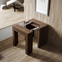 Consolle ingresso tavolo allungabile 78x47-299cm legno sala da pranzo Allin Noix Saldi