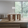 Consolle ingresso allungabile tavolo da pranzo 78x47-299cm legno Allin Oak Sconti