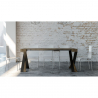 Consolle allungabile 90x40-300cm cm tavolo legno design moderno Diago Noix Saldi