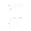 90x40-300cm ausziehbarer Konsolentisch Holz modernes Design Diago Fir Katalog