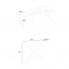 Consolle allungabile 90x40-300cm tavolo legno design moderno Diago Fir Catalogo