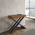 Consolle allungabile 90x40-300cm tavolo legno design moderno Diago Fir Promozione