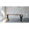 90x40-300cm ausziehbarer Konsolentisch Holz modernes Design Diago Fir Sales