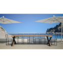 Consolle allungabile 90x40-300cm tavolo legno design moderno Diago Fir Sconti