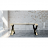 Consolle ingresso allungabile 90x40-300cm tavolo design moderno Diago Nature Saldi