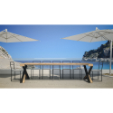Consolle ingresso allungabile 90x40-300cm tavolo design moderno Diago Nature Sconti