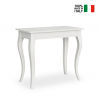 Consolle allungabile 90x48-308cm tavolo design classico bianco Olanda Offerta