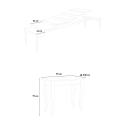 Consolle allungabile 90x48-308cm tavolo design classico bianco Olanda Catalogo