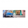 Stampa colori brillanti quadro tela plastificata città automobile 120x40cm Cuba Vendita