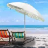 Parasol de plage 200 cm anti-vent protection UV Sardegna Réductions