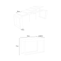 Ausziehbarer Konsolentisch 90x40-300cm modern grau Elettra Concrete Katalog
