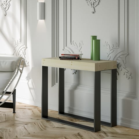 Ausziehbarer Tisch 90x40-300cm Esszimmer Holz Elettra Nature