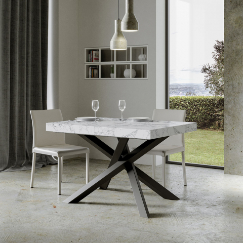 Tavolo da pranzo cucina allungabile 90x130-234cm marmo Volantis Marble Promozione