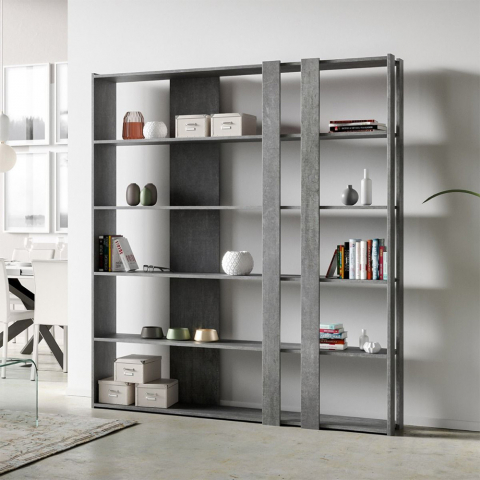 Zia Ortensia MH libreria verticale a colonna h150cm legno 10 ripiani