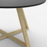 Tavolino basso da caffè salotto stile scandinavo rotondo 80cm Krize Scelta