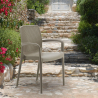 18 Sedie Boheme Grand Soleil per giardino poly rattan con braccioli Bar Ristorante Caratteristiche