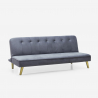 Divano letto clic clac 2 posti design moderno tessuto velluto Pulchra Vendita