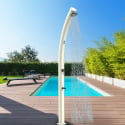 Doccia esterna solare 25 litri giardino piscine miscelatore lavapiedi Emi Vendita
