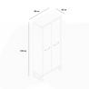 Armoire deux portes design de style industriel moderne Dublin Réductions
