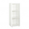 Weiß Bücherregal aus Holz 3 Ebenen Höhenverstellbar Easybook Angebot