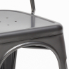 stock 20 sedie industrial metallo e acciaio per cucina e bar steel one 