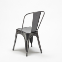 stock 20 sedie industrial metallo e acciaio per cucina e bar steel one 