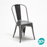stock 20 sedie industrial metallo e acciaio per cucina e bar steel one 