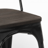 stock 20 pezzi sedie industrial acciaio legno per cucina e bar steel wood 