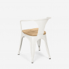 stock 20 stühle-stil industriedesign bar küche steel wood arm light Rabatte