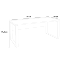 Bureau blanc 170x80cm surface pour travail et studio Ghost-Desk Réductions