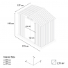 Casetta da giardino box in lamiera rimessa attrezzi Chalet NATURE 213x127x195cm Caratteristiche