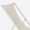 4 Sedie sdraio mare spiaggia in alluminio pieghevole regolabile Riccione Gold 