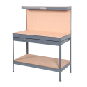 Banco da lavoro tavolo con pannello e cassetto per officina Max 120x60x150cm Misure