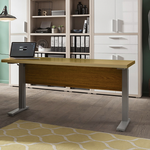 Höhenverstellbarer Schreibtisch rechteckiges Design 150x80cm Büroarbeitszimmer Alfa Aktion