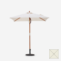 Sonnenschirm für Terrasse Garten zentrale Stange UV-Schutz 200x150cm Ormond Angebot