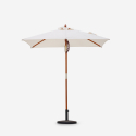 Sonnenschirm für Terrasse Garten zentrale Stange UV-Schutz 200x150cm Ormond Rabatte