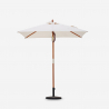 Sonnenschirm für Terrasse Garten zentrale Stange UV-Schutz 200x150cm Ormond Rabatte